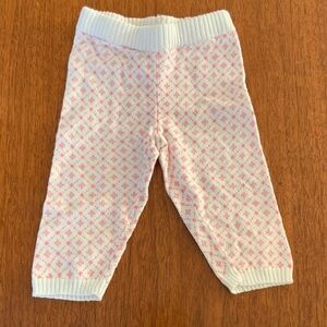 🍓3/$10 NWOT Carter's White and Pink Baby Pants size 3m